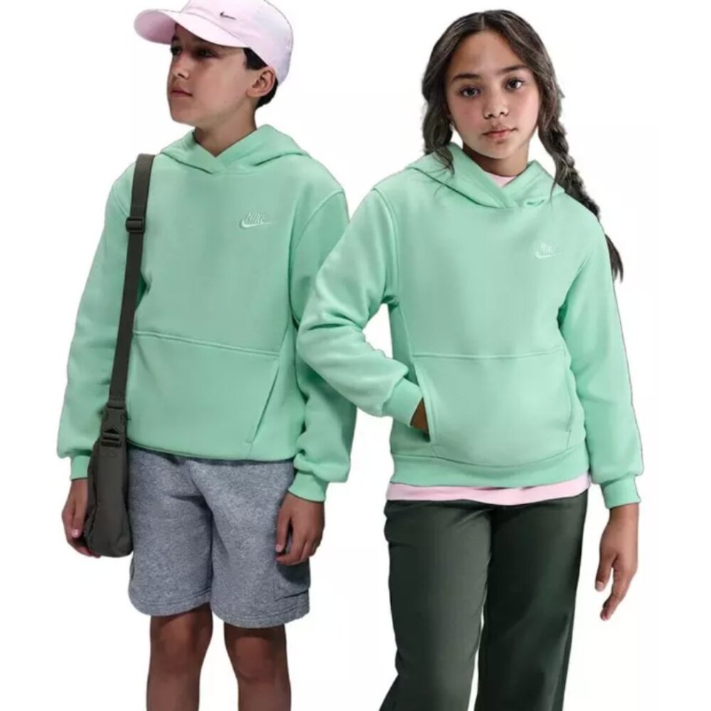 Nike Club Fleece Hoodie Mint | Big Kids Small | Streetwear